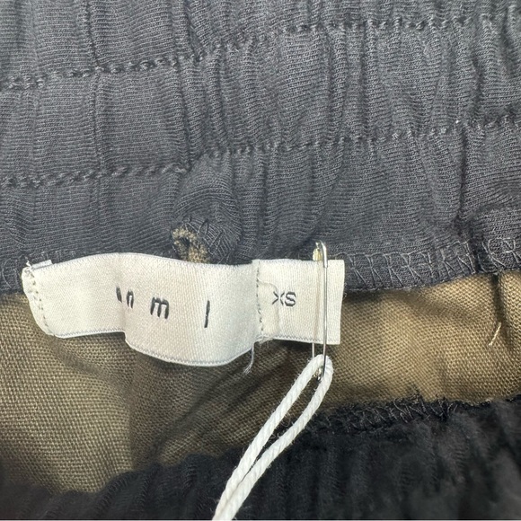 MNML Men’s Olive Green Cargo Pants XS Yellow Drawstrings Adjustable Streetwear - Picture 7 of 7